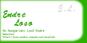 endre loso business card